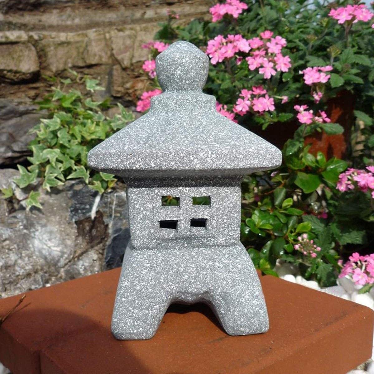 20 cm japoński styl na zewnątrz pagoda zen ogród podwórko rzeźba, pałac latarnia rzemiosło świecznik trawnik ozdoba