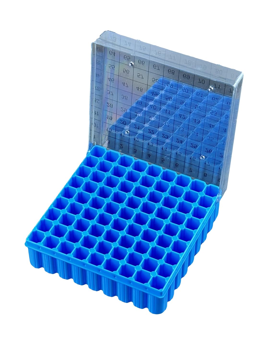 PP Cryogenic Microcentrifuge Tubes Storage Boxes with Lids (PP (-80℃/-112℉）, 2ML-81Wells)
