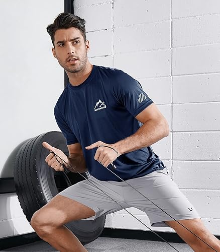 Miniatura 5 de NORTHYARD Camisas de protección solar para hombre, SPF UV, pesca, manga corta, protección contra erupciones, protección UPF 50+, secado rápido para