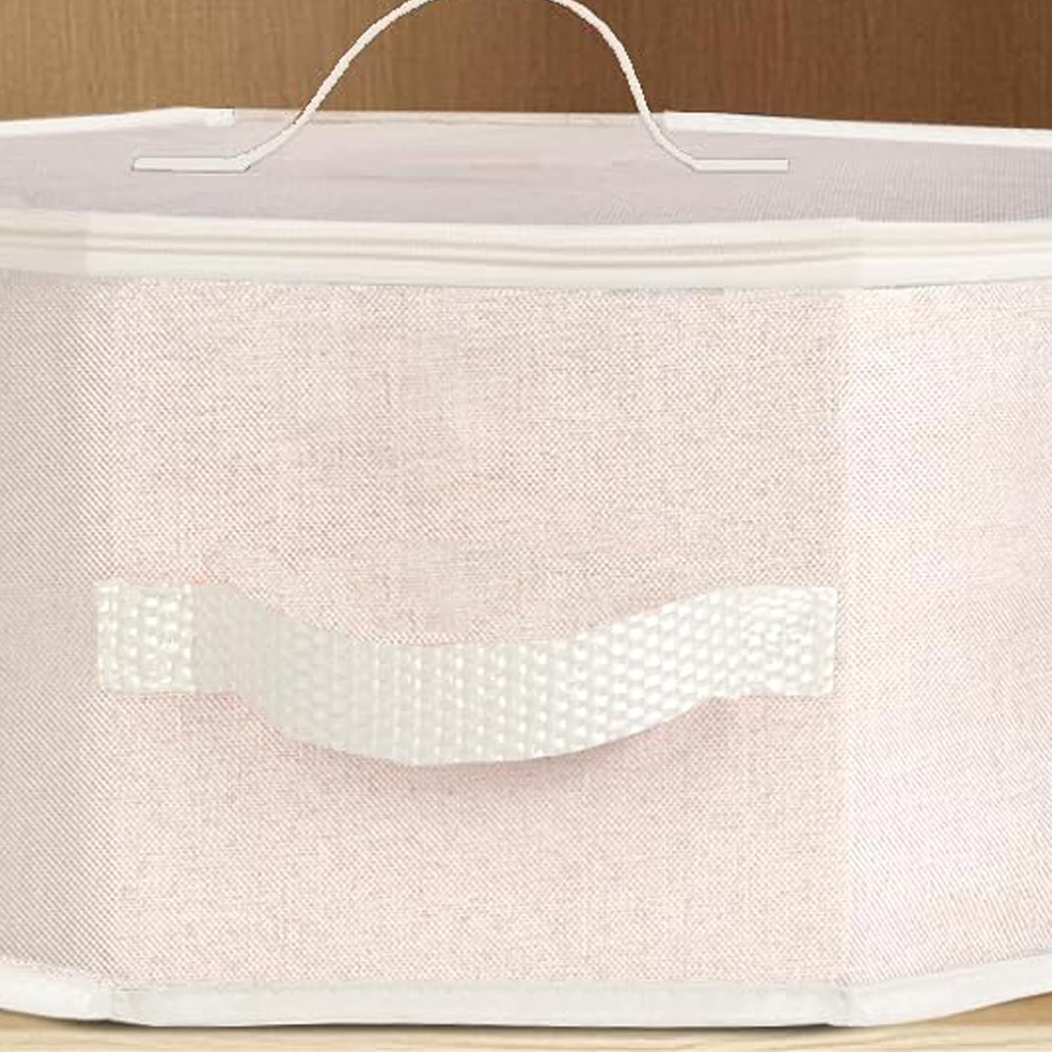 Portable Foldable Hat Storage Box with Zippers and Inner Elastic Bands for Secure Cap Organization Cloth Hat Case