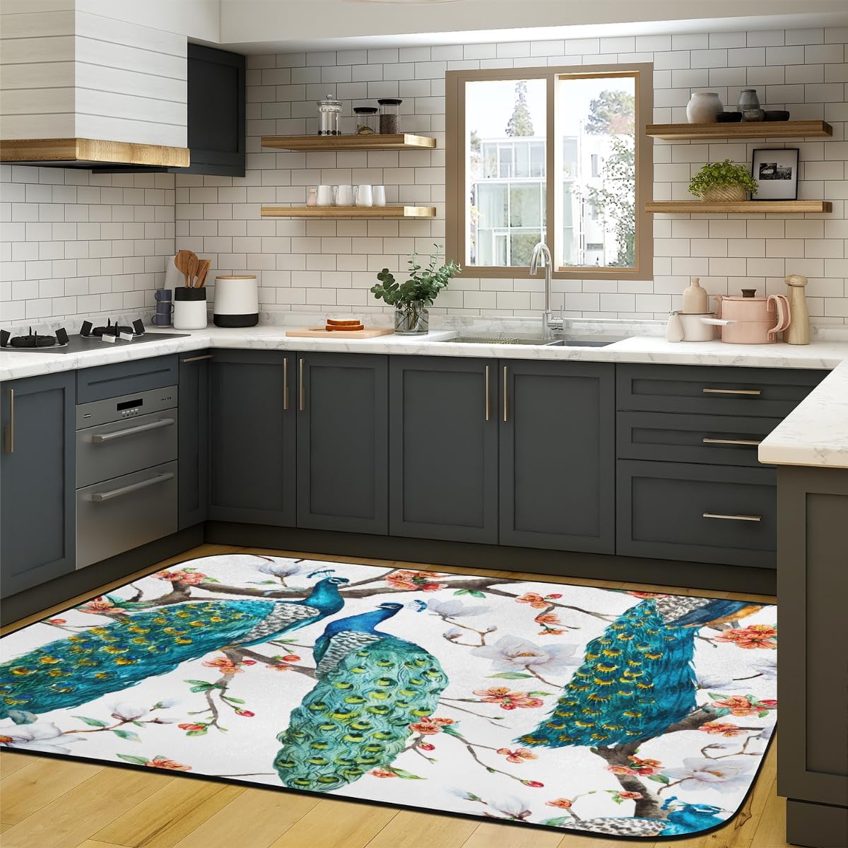 Bathroom Rug Mat 58x80 in, Non Slip Rug Pads for Hardwood Floors and Tiles, Reusable and Washable Tape for Area Rugs, Dual Sided Adhesive Gripper Keep Corners Flat