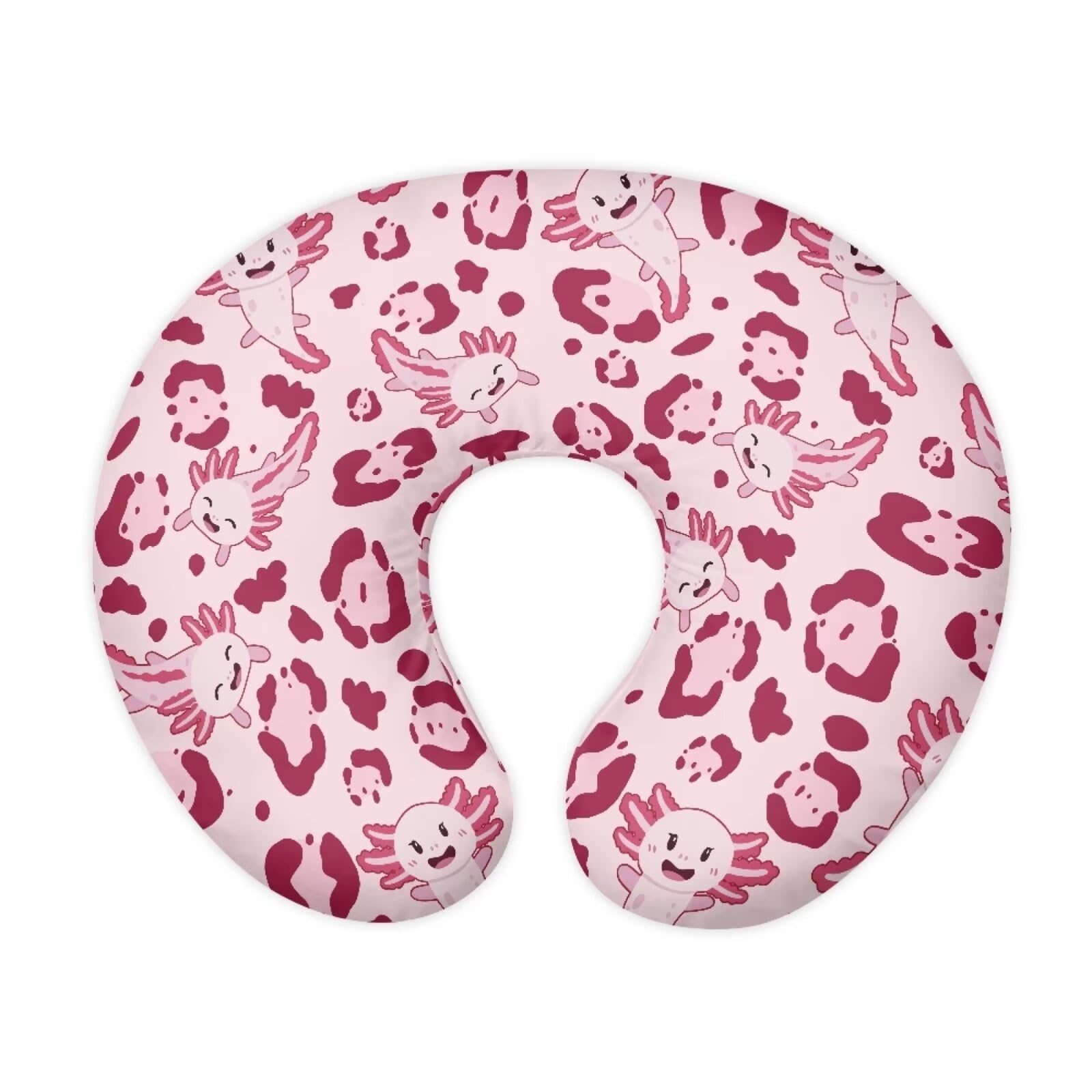 Hechitok Newt Leopard Nursing Pillow Covers Slipcovers for Breastfeeding Moms, Ultra Soft Breathable Feeding Pillow Slipcover for Baby Boy Girl