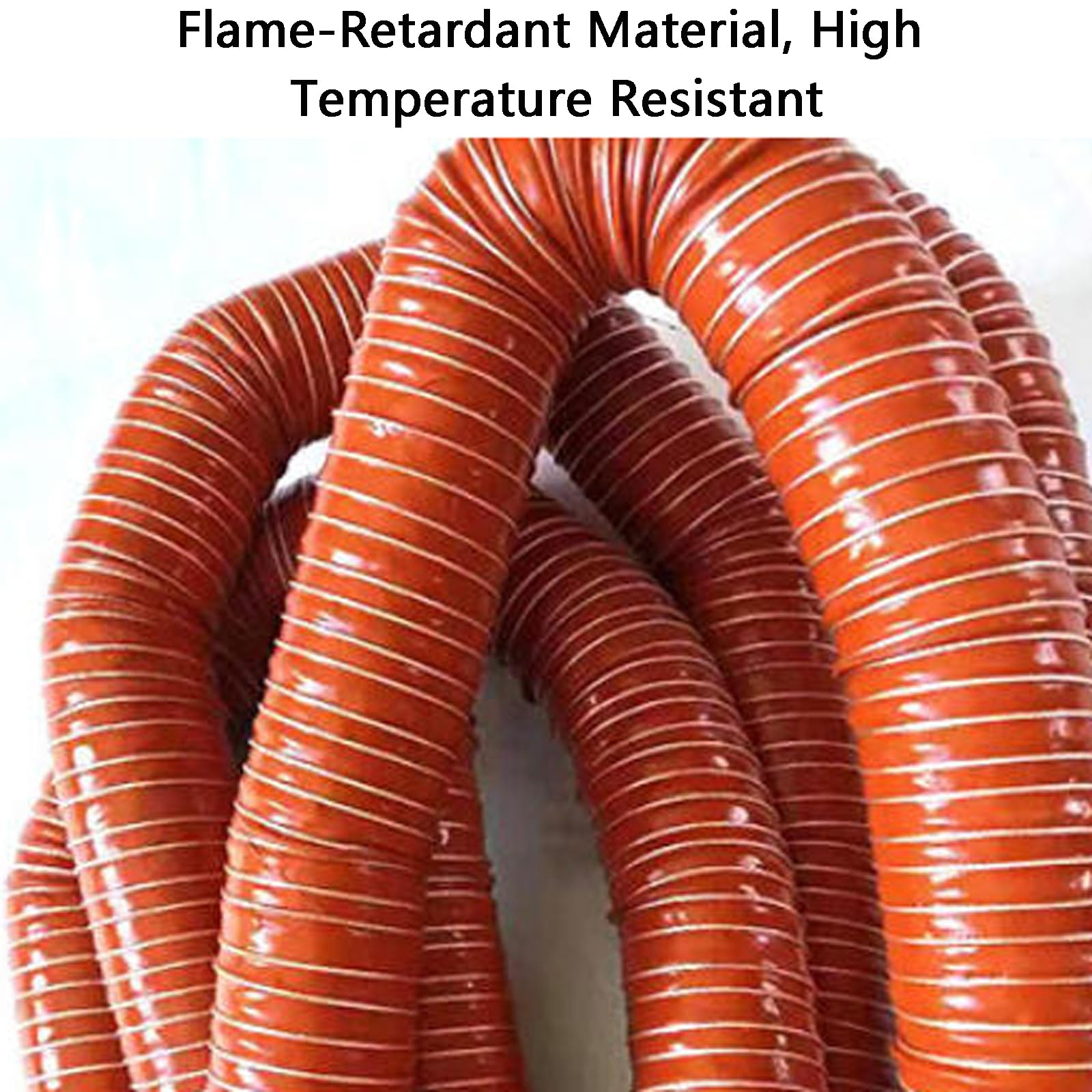 Manguera De ExtraccióN Flexible​,Tubo Flexible De Salida De Aire,Tubo Flexible Campana Extractora,Tubo De VentilacióN Resistente A Altas Temperaturas,Tubo para CanalóN