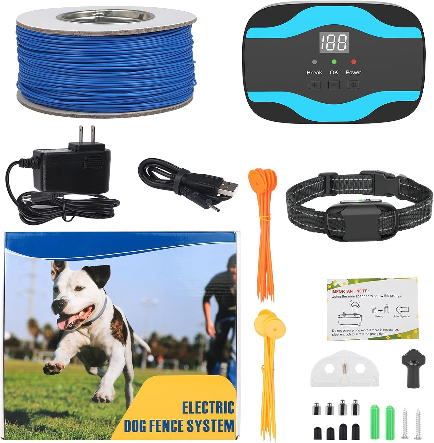 RUXAN Electric Dog Fence Wired Pet Containment System