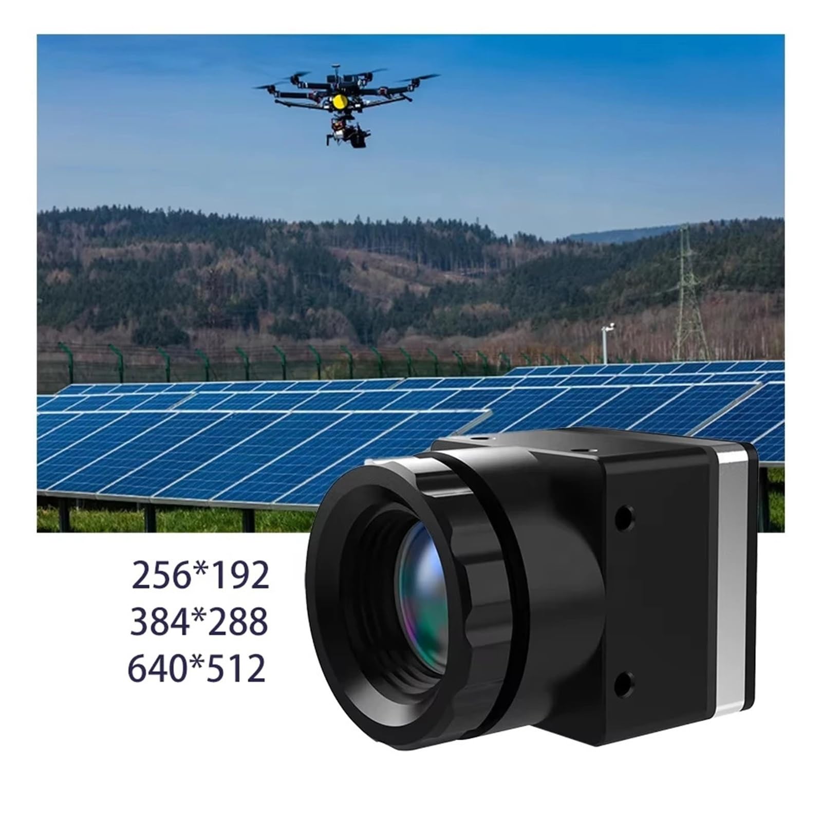 Termocamera for droni FPV da corsa con modulo telecamera con interfaccia CVBS ad alta risoluzione 256x192/384x288/640x512 50 fps(256x192 CVBS 6.8MM)
