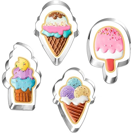 Ice Cream Cookie Cutter Set; Make Yummy Summer Snacks