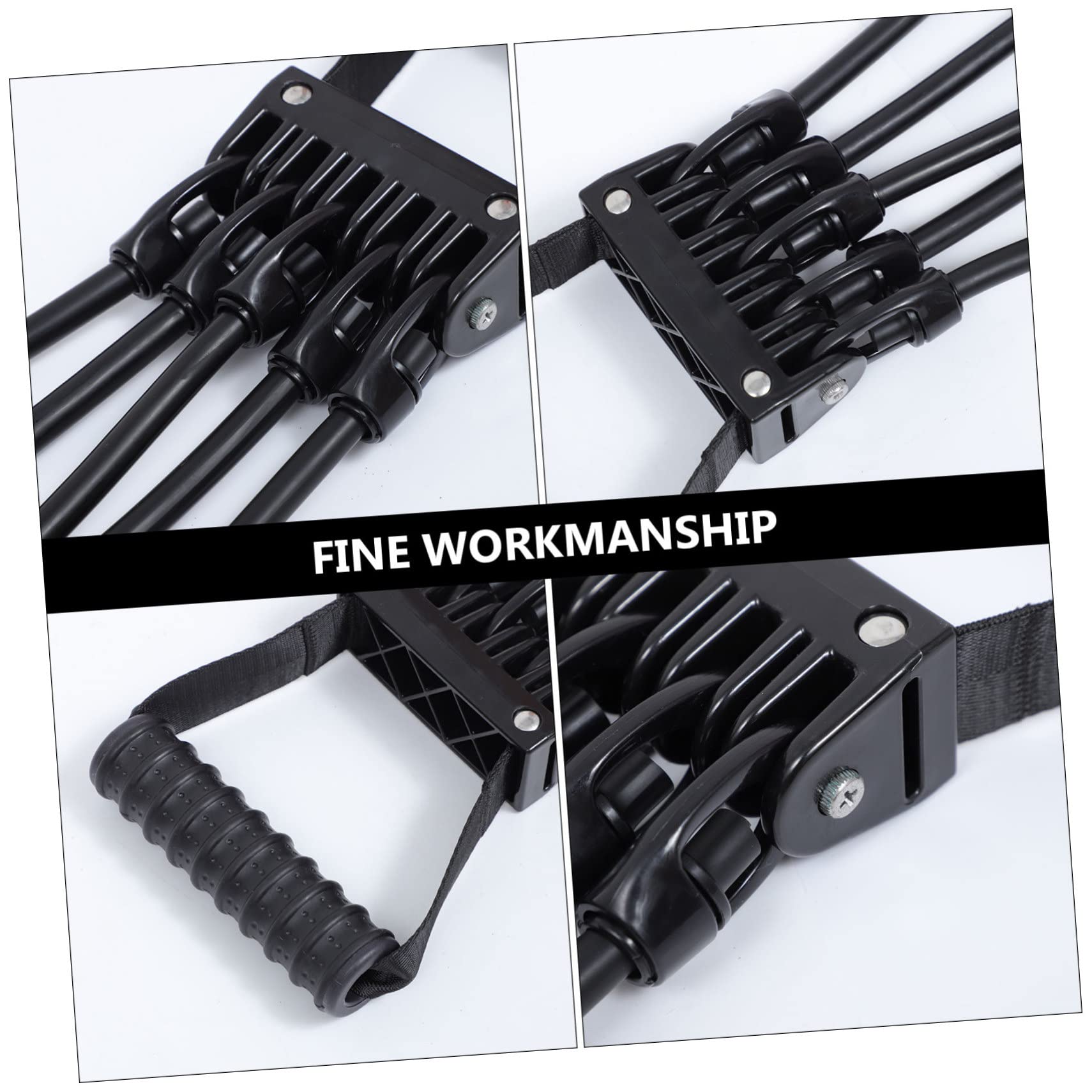 BESTonZON Widerstandsband Brusttrainer Kreativer Fitness Expander für Zuhause Schwarz für Krafttraining und Fitnessanwendungen