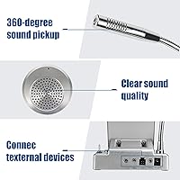 Vista 6 de Retekess TW102 - Altavoces de micrófono para ventana, sistema de intercomunicación de ventana, cable de 26.2 ft con altavoz externo fuerte, sistema