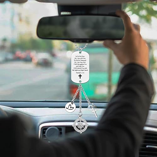 Miniatura 3 de Regalos cristianos, adorno colgante de versículo de la Biblia, regalo para espejo retrovisor de automóvil, accesorios colgantes para mujeres y