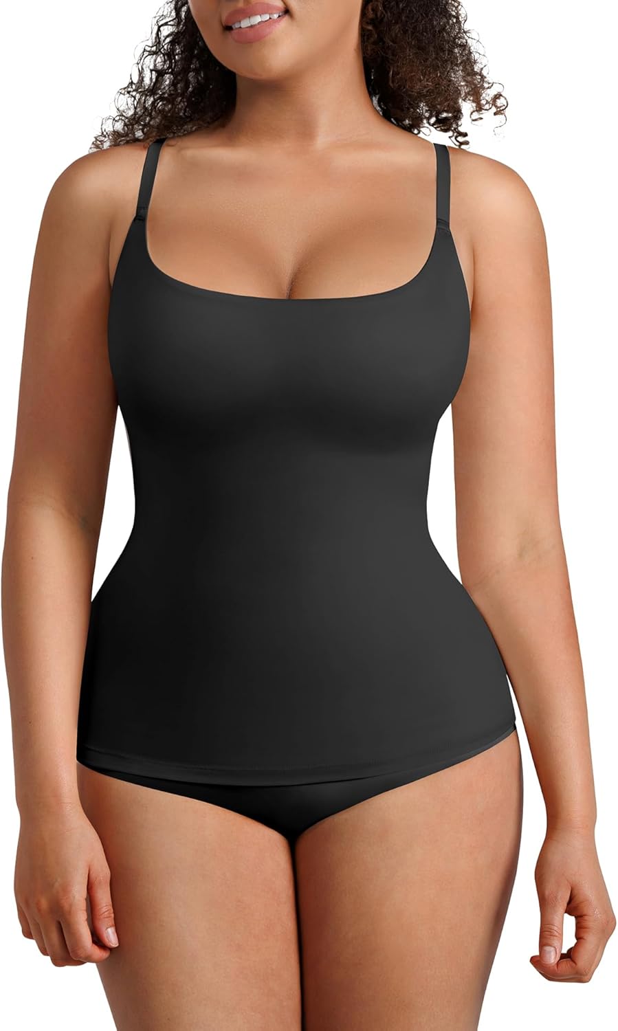 FeelinGirl Women’s Shapewear Tank Tops - Scoop Neck Tummy Control Cami Tops for Women Compression Shirt