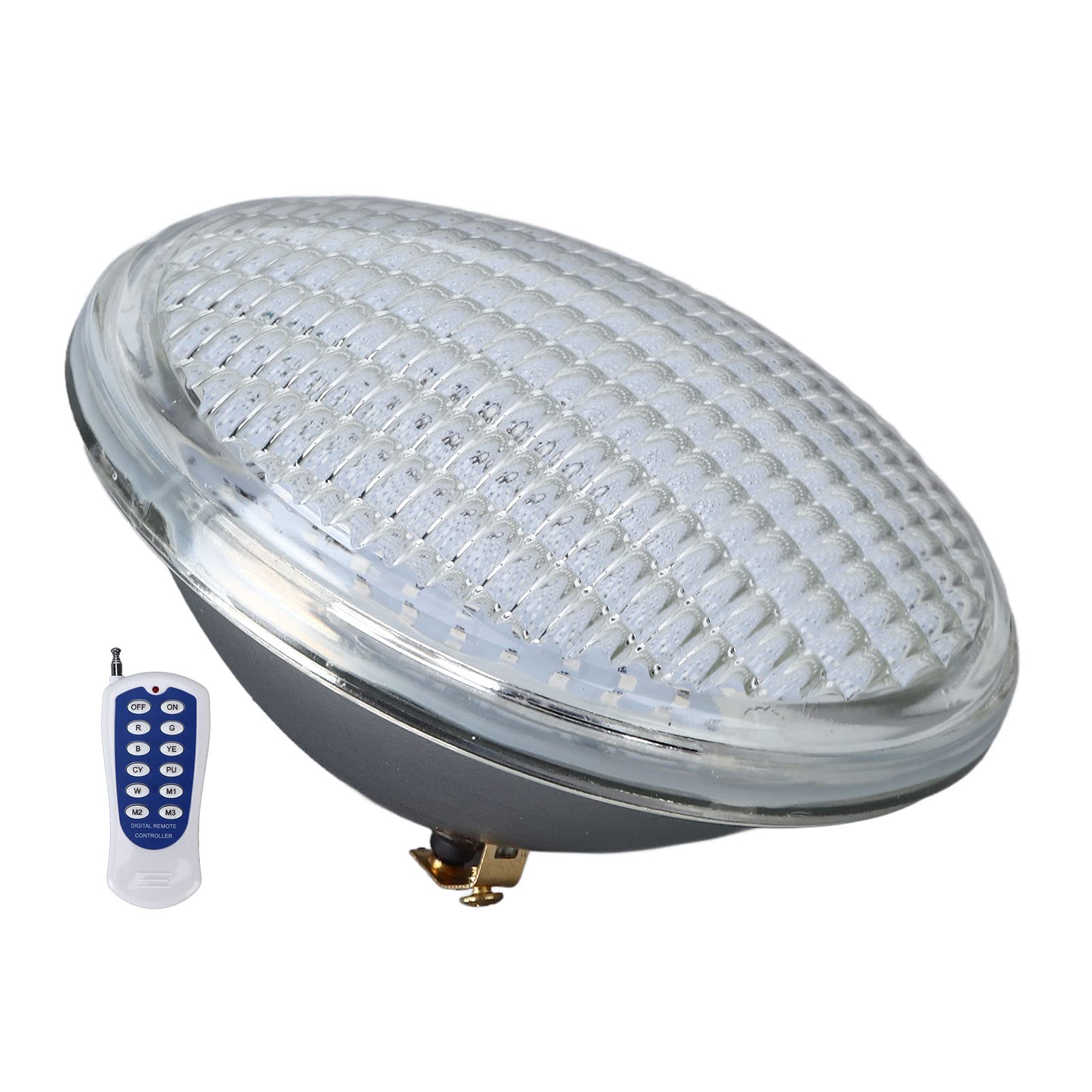 18 W LED-Poolleuchte mit 12-Tasten-Fernbedienung, RGB-Farbwechsel, IP68, 12 V Niederspannungs-Unterwasserleuchte für Schwimmbrunnen, Landschaft