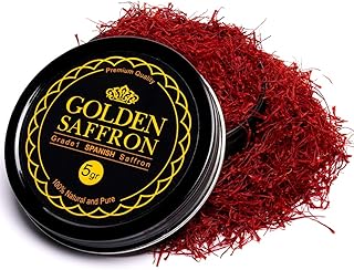 Golden Saffron, Premium Spanish Saffron Threads, Pure Red Spanish Saffro...