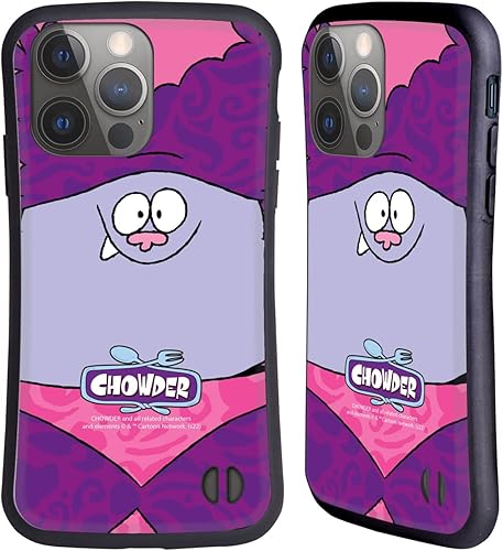 Miniatura 1 de Head Case Designs Officially Licensed Chowder Animated Series Full Face Graphics Hybrid Case Compatible with Apple iPhone 14 Pro