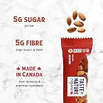 Taste of Nature Organic Almond Snack Barres (16 Boîte) – Vegan, sans gluten & Barres d'énergie non-OGM, à base de plantes, à fibre haute, à faible teneur en sucre
