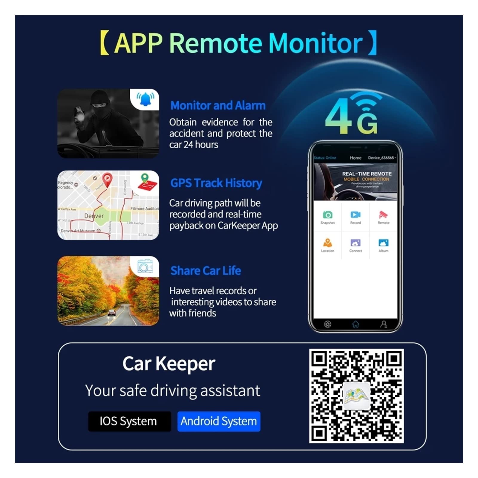 10.26 Cal 4G kamera na deskę rozdzielczą .0 4 + 64G 8 rdzeń 5G WiFi wideorejestrator samochodowy ADAS GPS FM 24h Monitor do parkowania lusterko wsteczne Super Widzenie Nocne(T94A11-10M,128G)