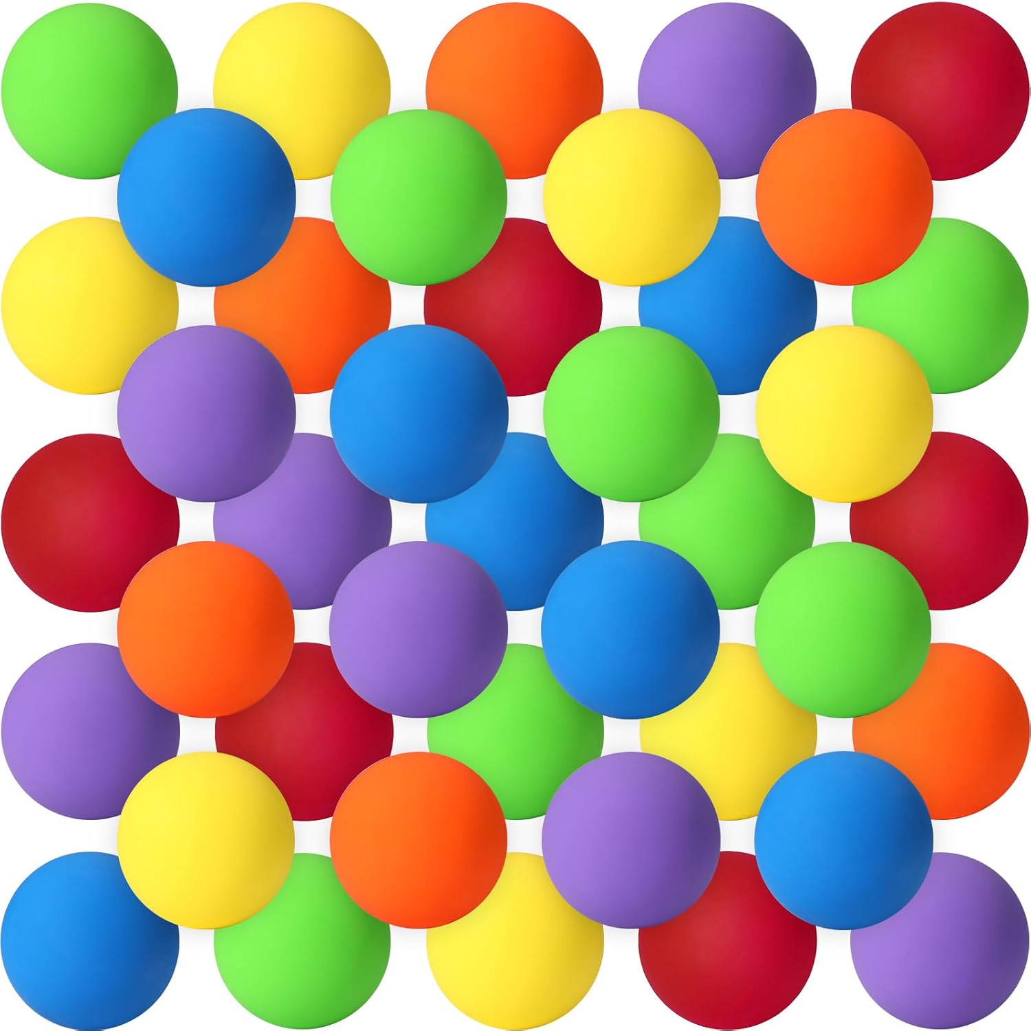 Sosation 36 Pcs Lacrosse Balls Bulk 2.5 Inch Soft Rubber Massage Balls Lacrosse Balls for Practice Training Stress Relief Balls Myofascial Release Tools Muscle Knot Remover Balls