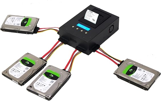 EZ Dupe HD Pal Pro 1 إلى 3 Duplicator 36 جيجابايت / دقيقة & مختبر التحليل - مجموعة فاخرة مع حقيبة حماية قوية - SATA & IDE PATA 3.5 "و 2.5" HDD / SSD Storage Backup - DM-HS3-4H3BPD
