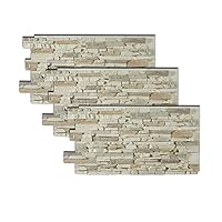 Vista 50 de Sedona - Paneles de piedra sintética, Gris, AMNWSSPNBW