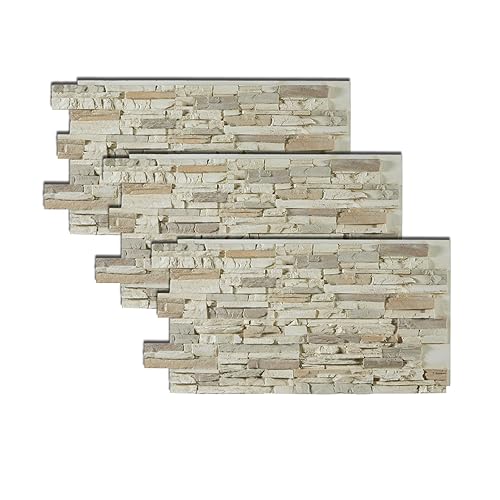 Vista 50 de Sedona - Paneles de piedra sintética, Gris, AMNWSSPNBW