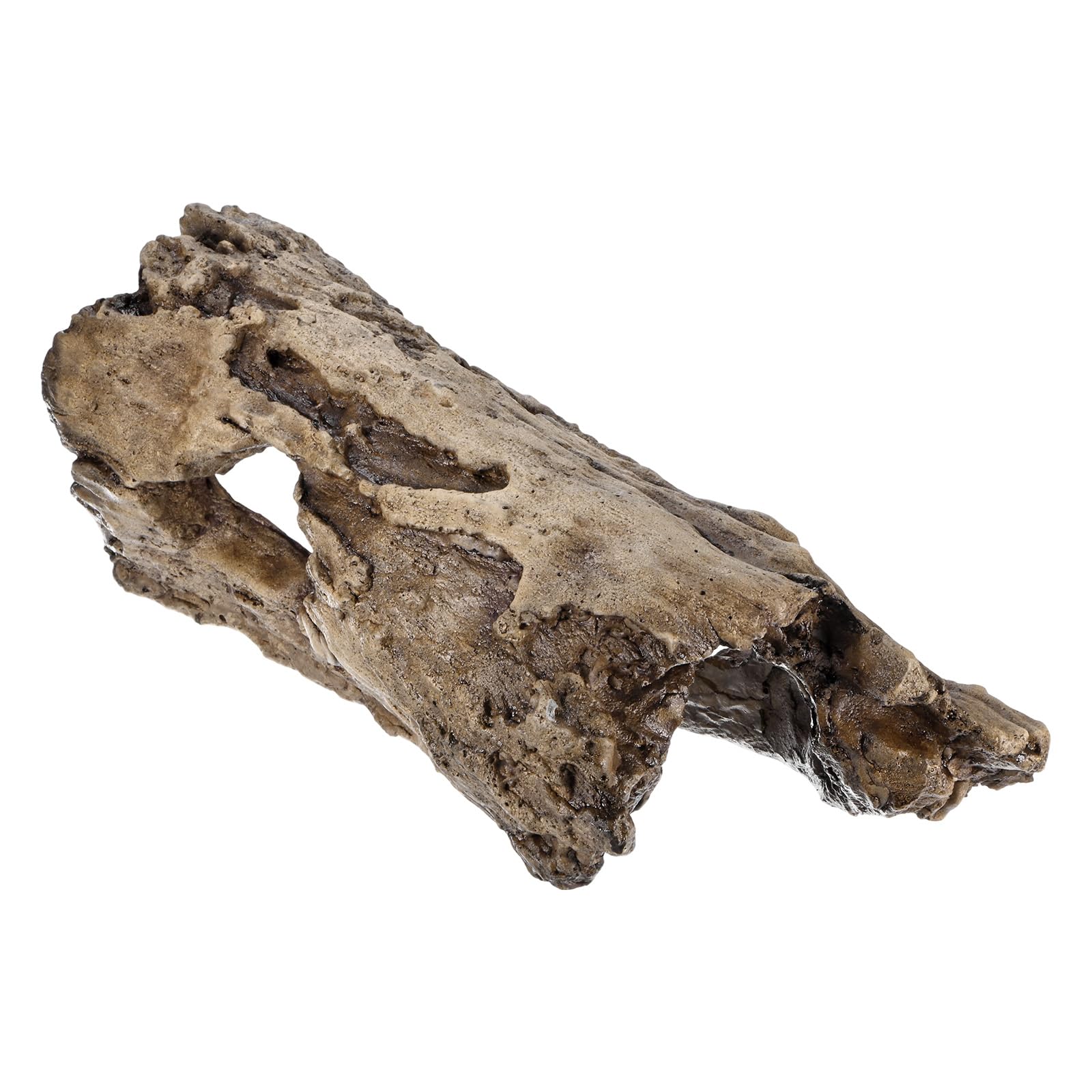 M METERXITY 1-Pack Reptile Hide Basking Platform, Cement, Large, Brown