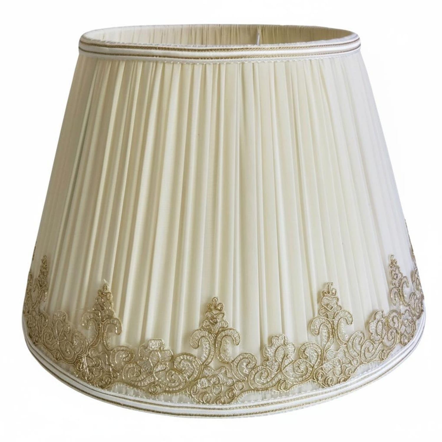 Textile Lampshade Modern European Design Cloth Lampshade Table Lamp Shade Minimalist Design Floor Lamp Shade Decorative, Beige, 40CM-image-43