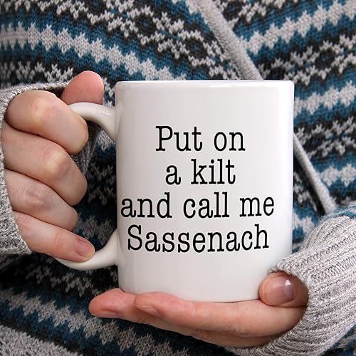 Miniatura 8 de Taza de café Call Me Sassenach, mercancía Outlander para mujeres, taza de café para los fans de Jamie