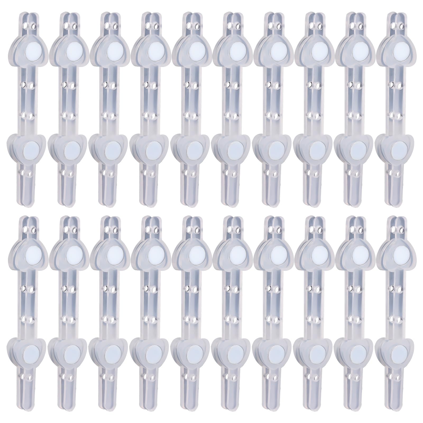 20 Pairs Clear Boutonniere Magnets, Floral Boutonniere Magnets Corsage Pin Magnet Magnetic Corsage Fasteners for Wedding Bride Making Accessories โ image 1