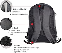 Vista 3 de Salabomia - Mochila infantil con caja de almuerzo para niÃ±os