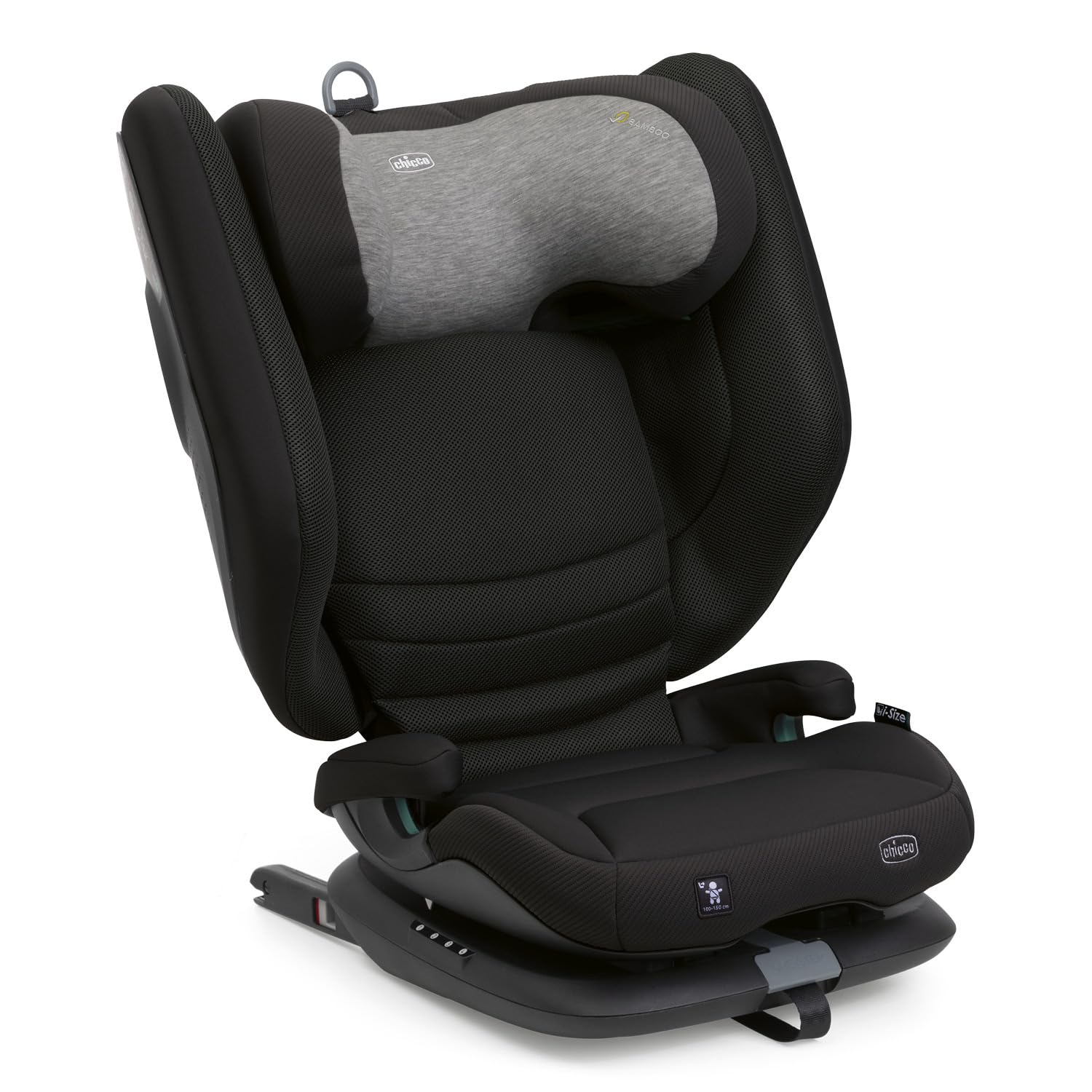 Chicco Fold&Go S i-Size (ECE R129/04), Silla de coche 100-150 cm, con Conectores Rígidos Isofix, Niños 3-12 años, Reclinable y Plegable, Protección Lateral, Altura y Asiento Regulables