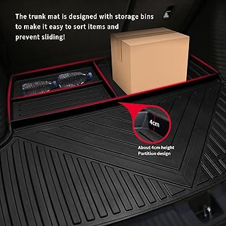 Custom for 2017-2023 BMW 5 Series G30 Floor Mats Cargo Liner Set Accessories TPE All Weather 530i,540i,530e,M550i,xDrive,M5 Accessories (for BMW 5 Series)