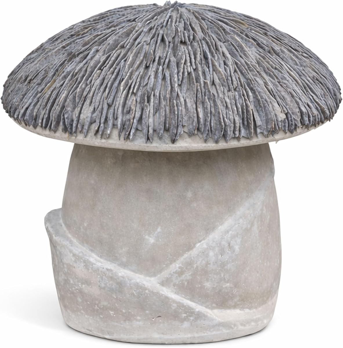 VTFAM178S Estatua pequeña de cemento para jardín con setas – Escultura decorativa para patio al aire libre de 13 pulgadas – Estatua rústica de setas de hormigón para decoración de patio, césped y interiores