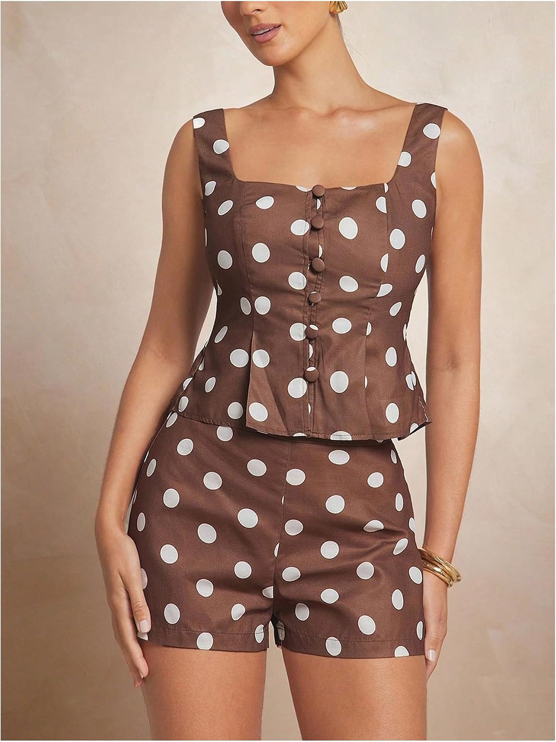 SweatyRocks Women's Polka Dots Mini Shorts High Waisted Y2K Summer Shorts