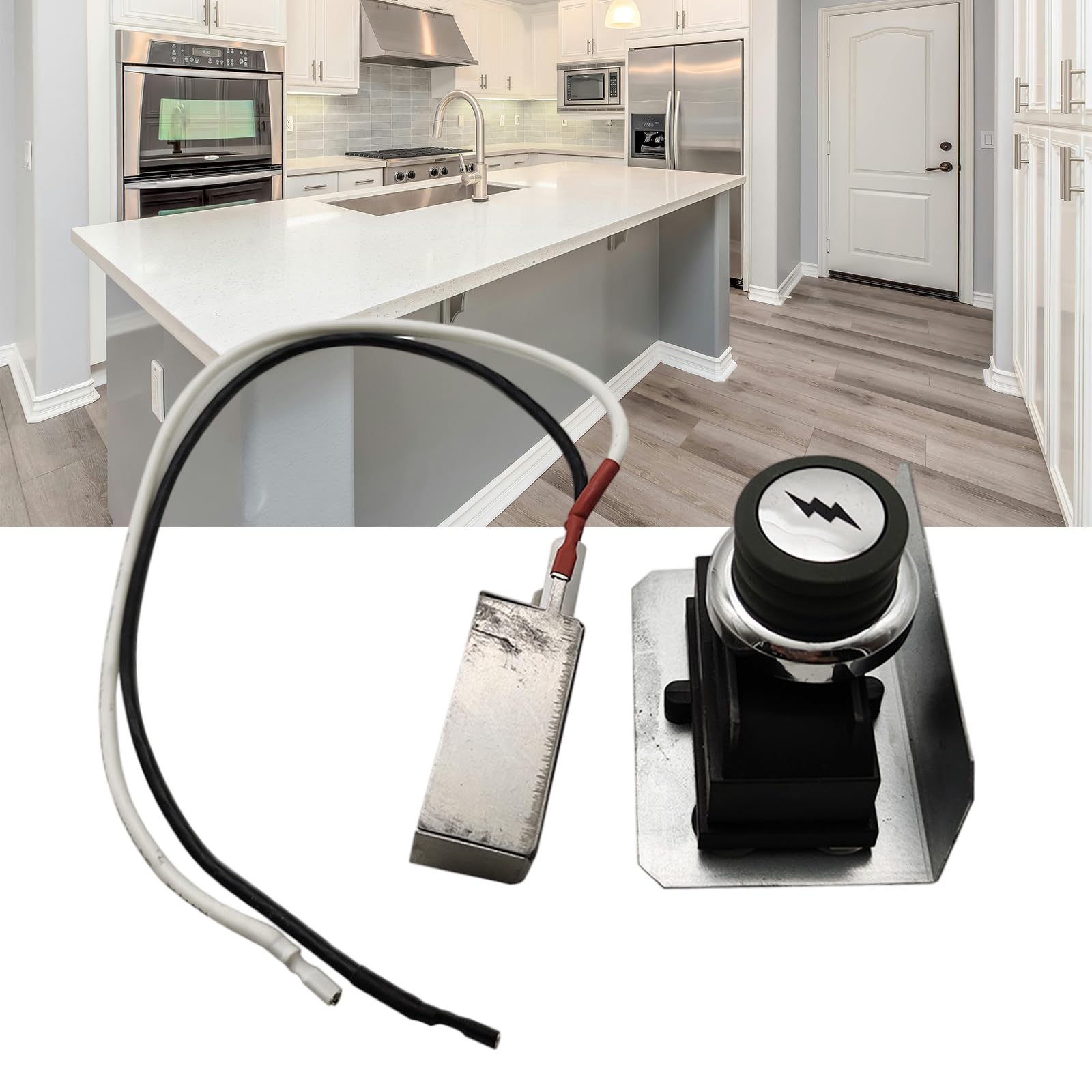 Kit di accessori di ricambio per assemblaggio starter grill con controllo laterale a doppia uscita
