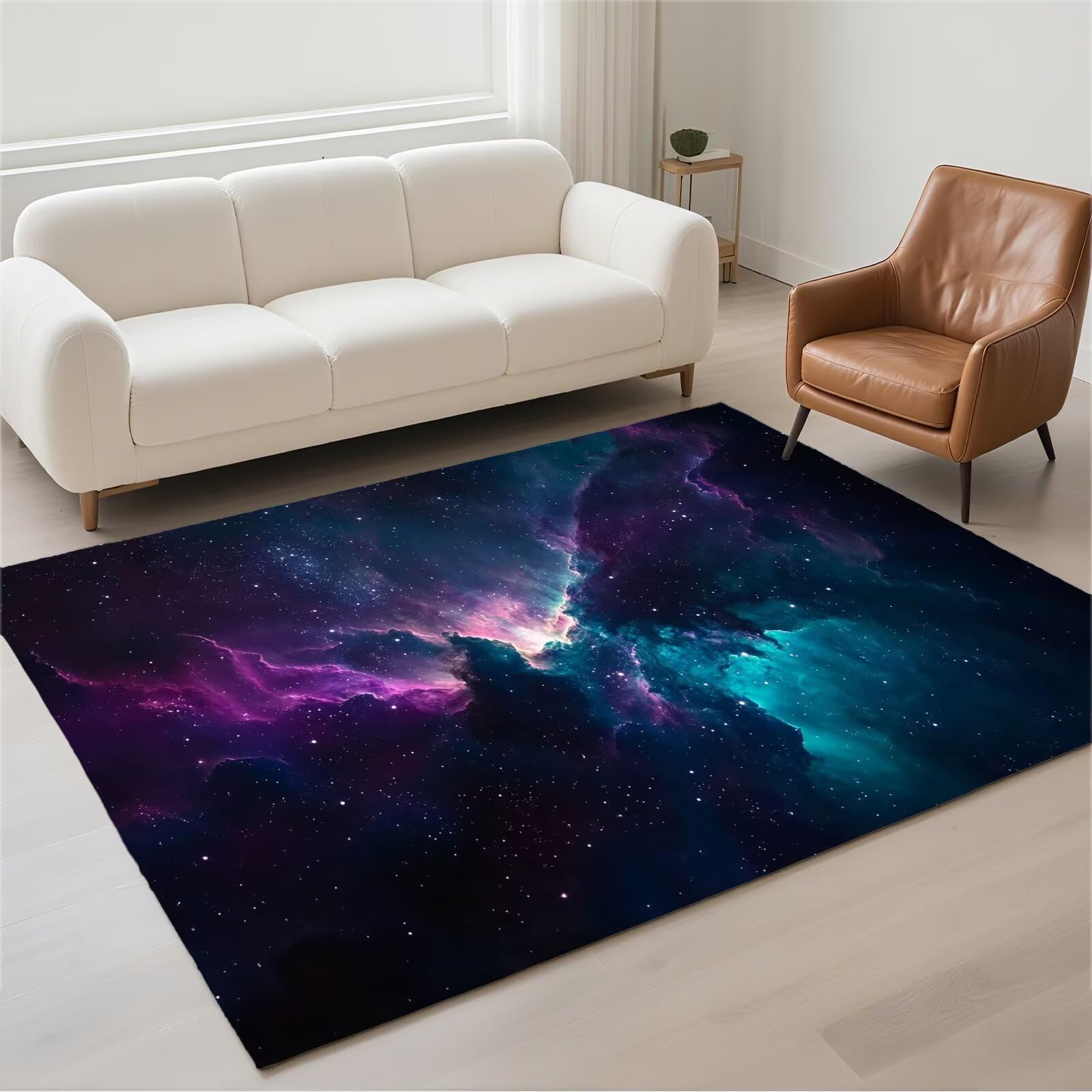Tapis de salon étanche et lavable avec envers antidérapant 50x80