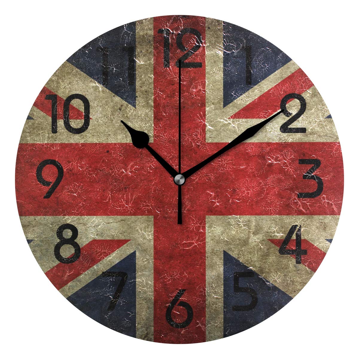 Horloge murale britannique pour décorer une salle de classe, un bureau ou un salon moderne