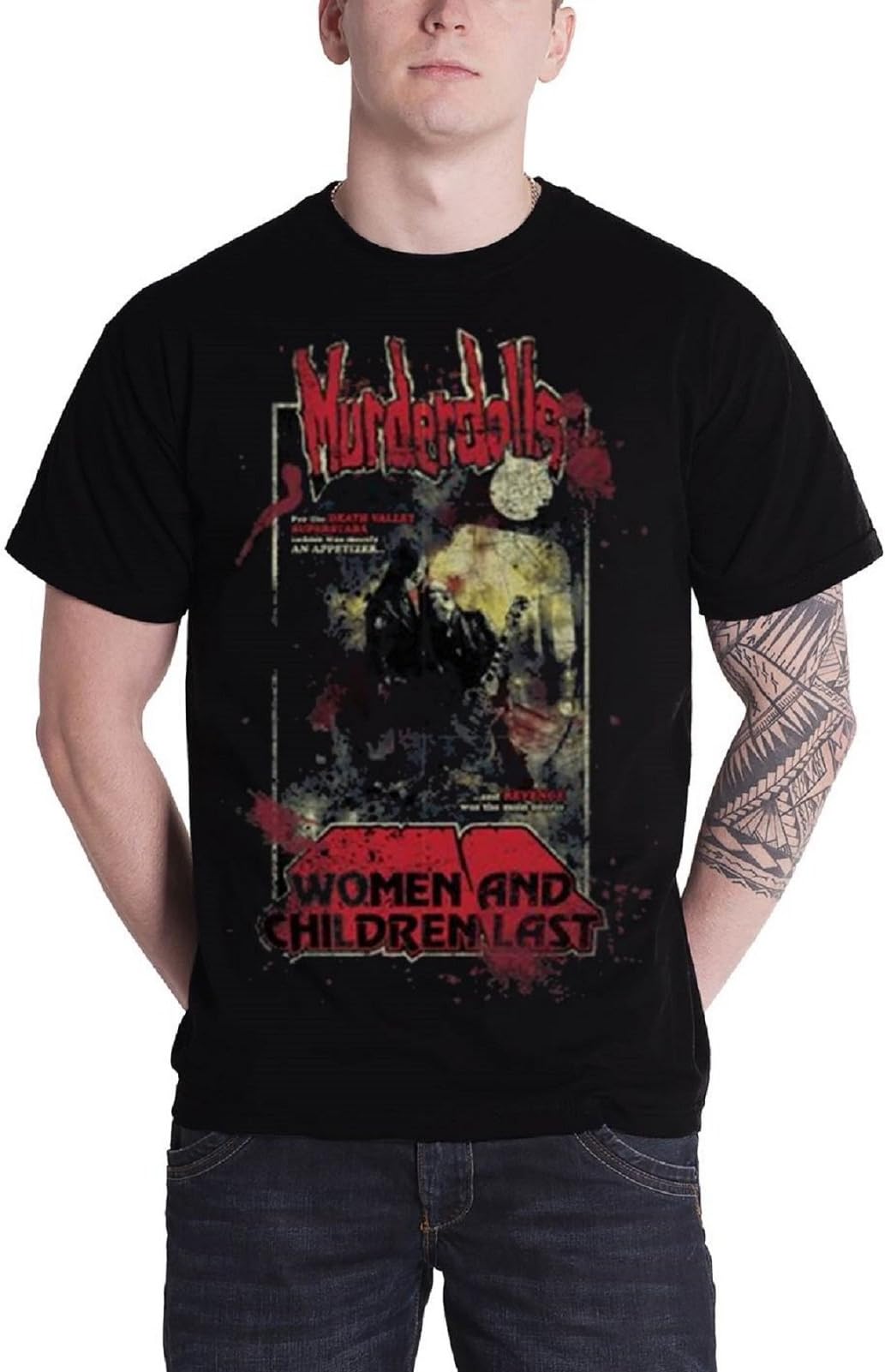 Murder DollsT Shirt 80s Horror Poster band logo Official Mens New Black
