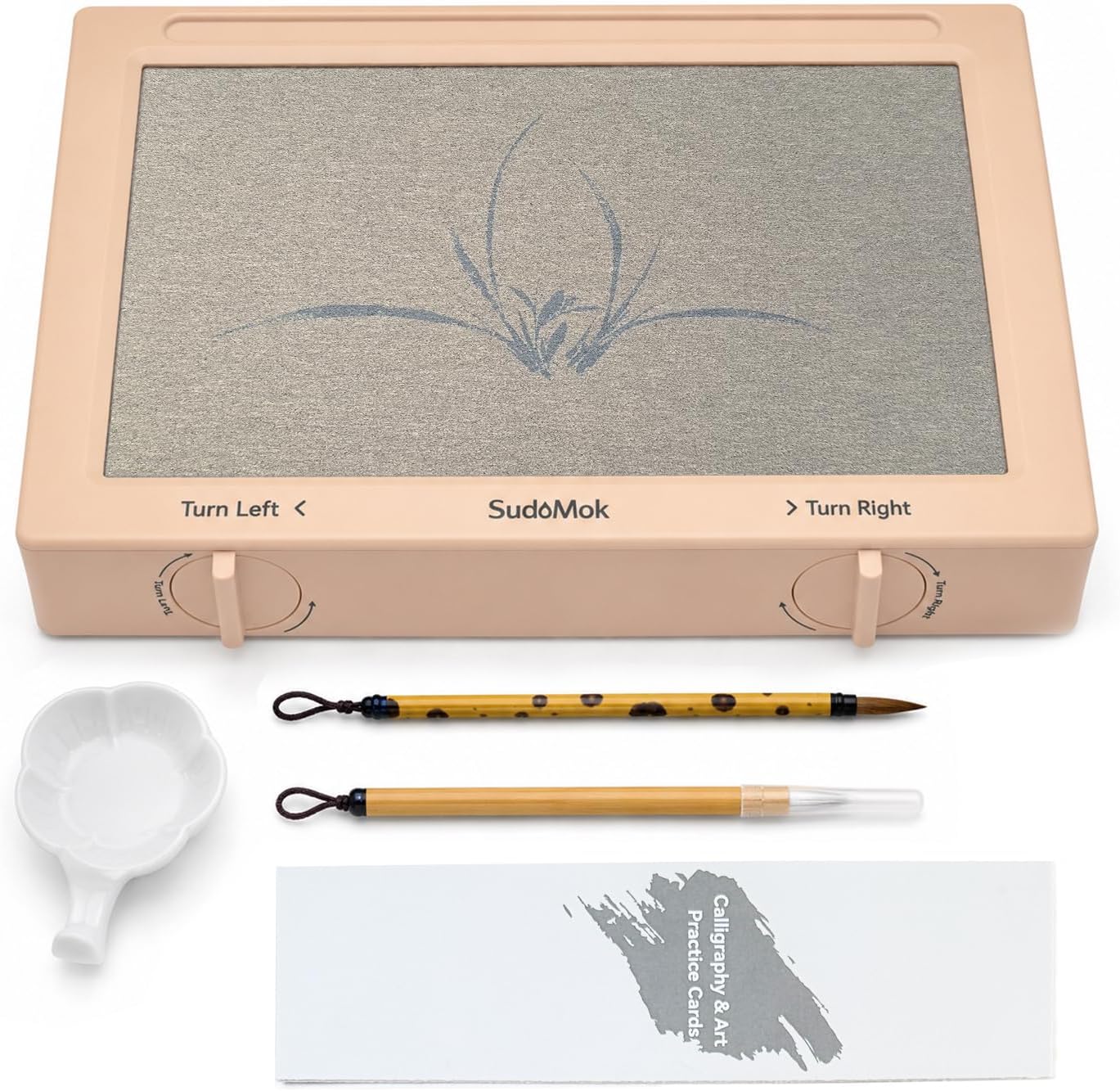 Reusable Water Writing Board, 177 Inch Rotating Auto-Drying Magic Canvas, No Ink Eco Pad for All Ages, Indoor & Outdoor Use