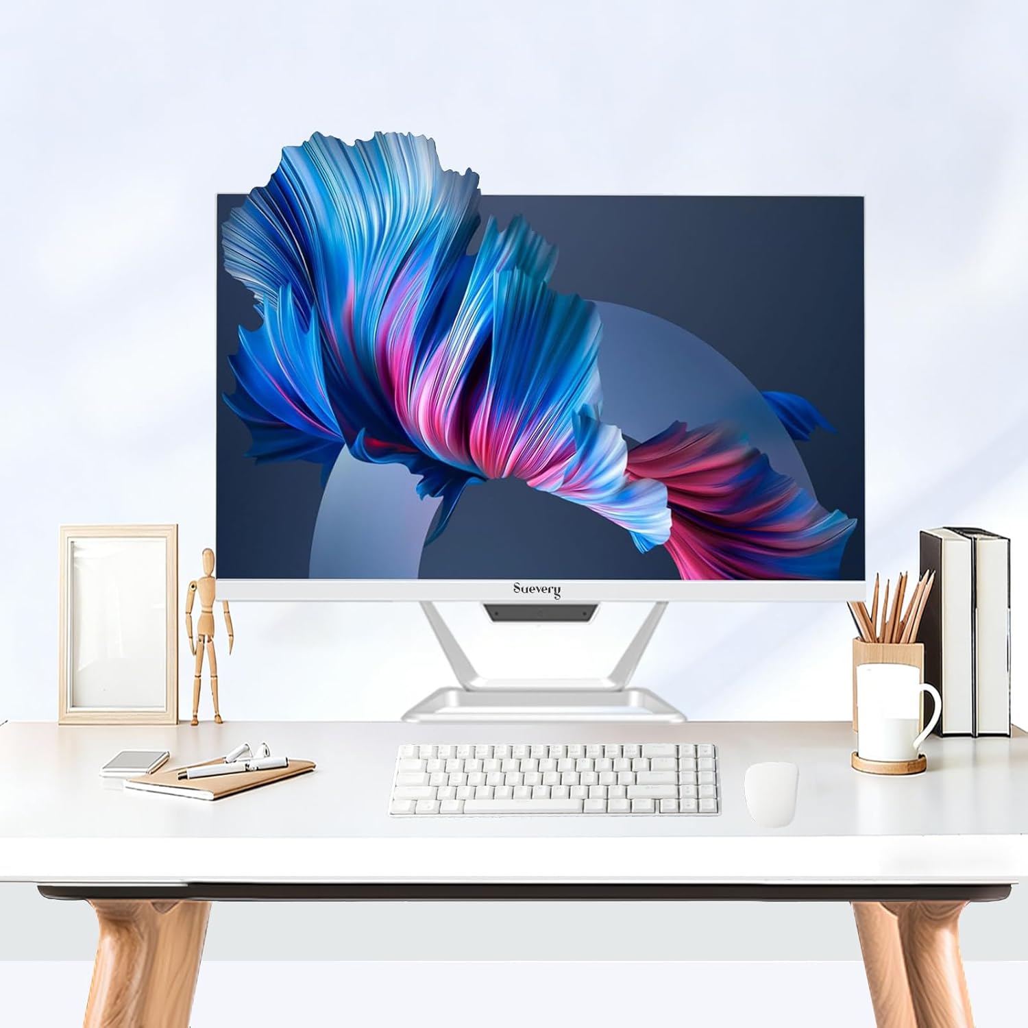 24" FHD All-in-One PC, Core i5 Processor 16GB RAM 512GB SSD, 1080P Display AIO Desktop, WiFi 6 HDMI HD Webcam, Compact Gaming Computer ，Home Business with Keyboard & Mouse