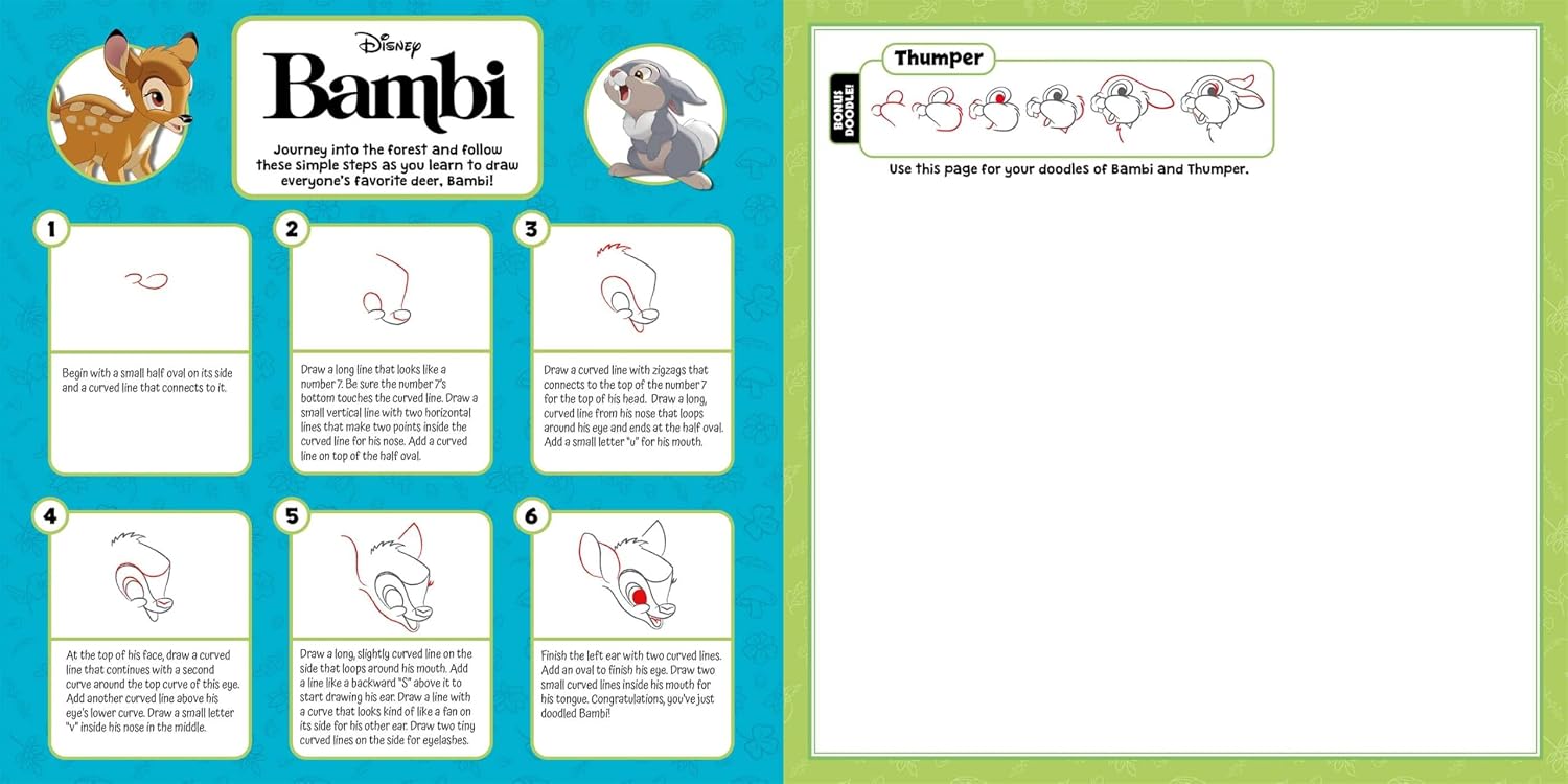 Disney Doodles: Learn to Draw Favorite Disney Characters: with a Built in Easel image 3