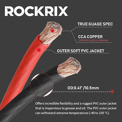 Miniatura 2 de Kit de cableado de amplificador de cable de audio para automóvil - Kit de cableado de instalación de amplificador de cable de alimentación de
