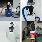 Cyclone Dust Collector Dust Collection Dust Separator Shop Vac Accessories (Black)