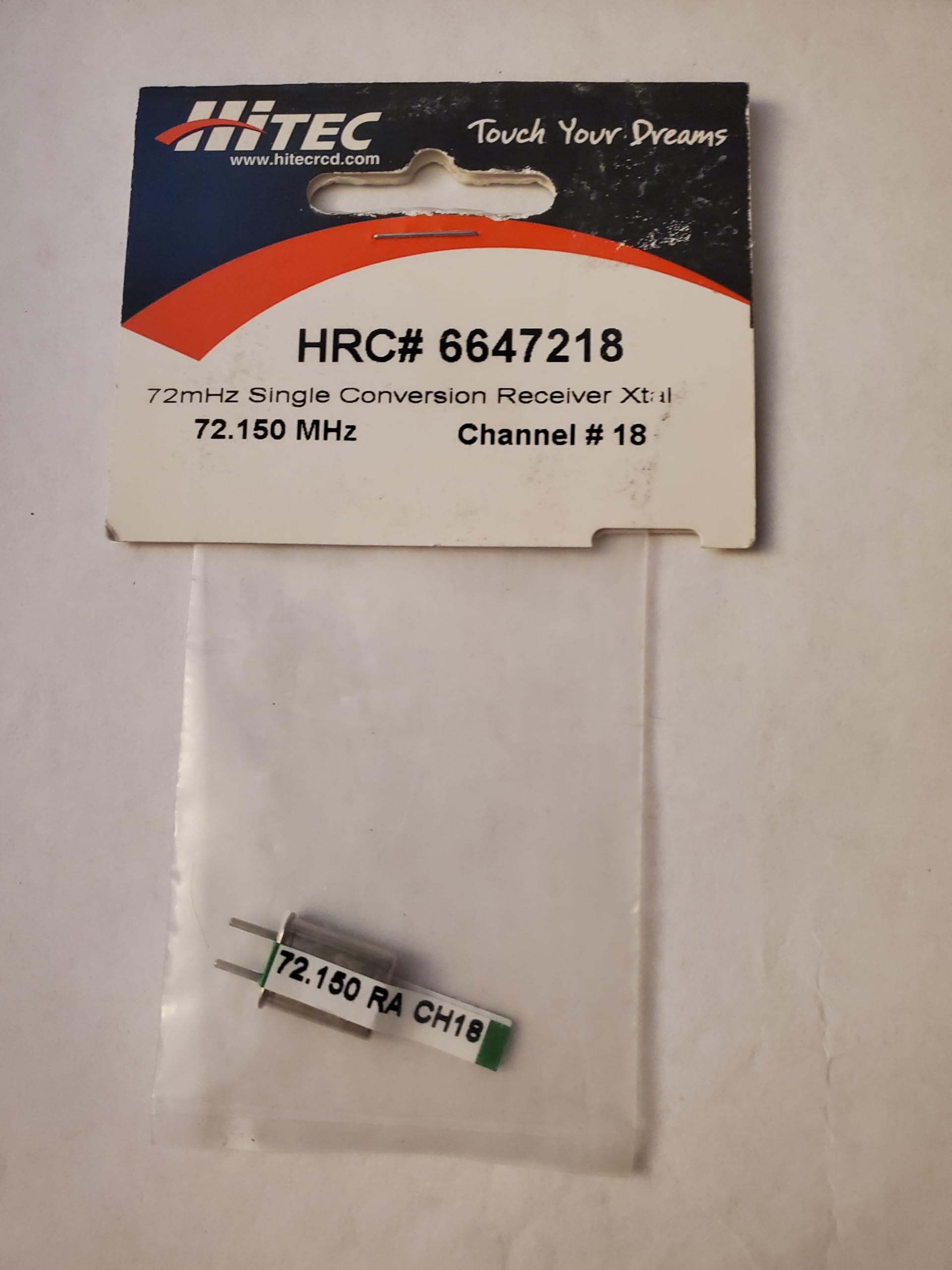 72mHz Single Conversion Receiver Xtal Ch. 18