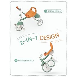 besrey Toddler Tricycle with Bell, Kids Tricycle Age 18 Months to 5 Years, Kids Trike, Toddler Bike for 2-5 Year Olds, Baby Trike, Gifts & Toys for Boys & Girls, Green