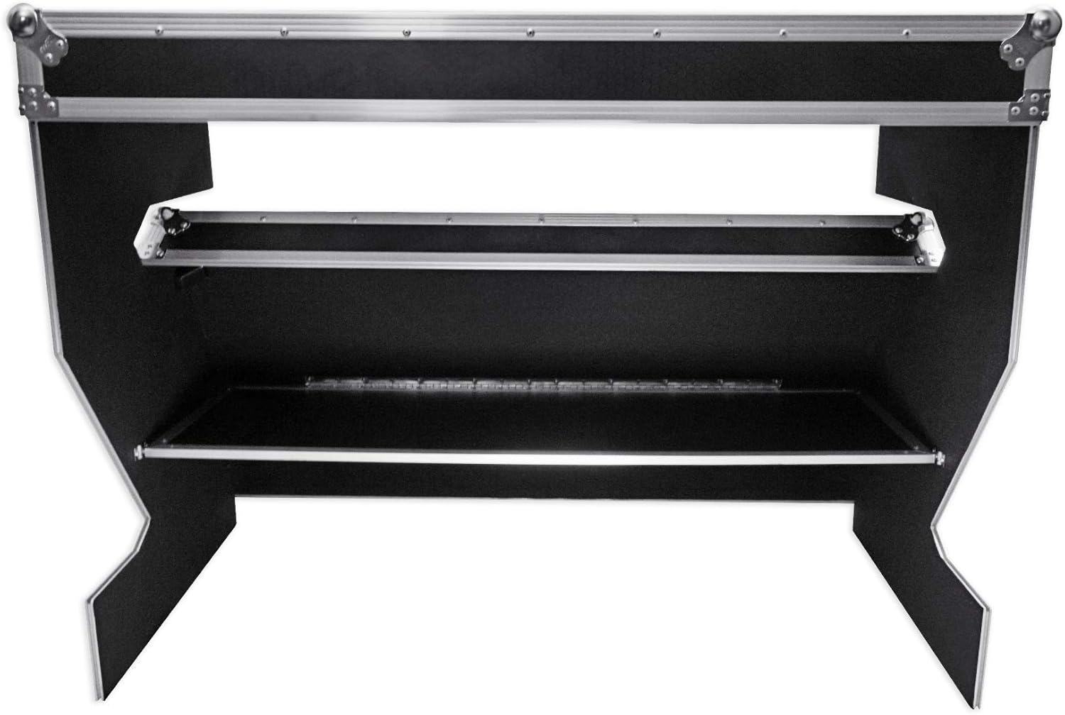 ProX XS-ZTABLE Portable Z-Style DJ Table Flight Case w/Handles+Wheels