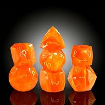7-Piece Diamond Cut Dice Set D&D Set for Dungeons and Dragons, RPG, Tabletop Games, remium Gift Box & Durable Design