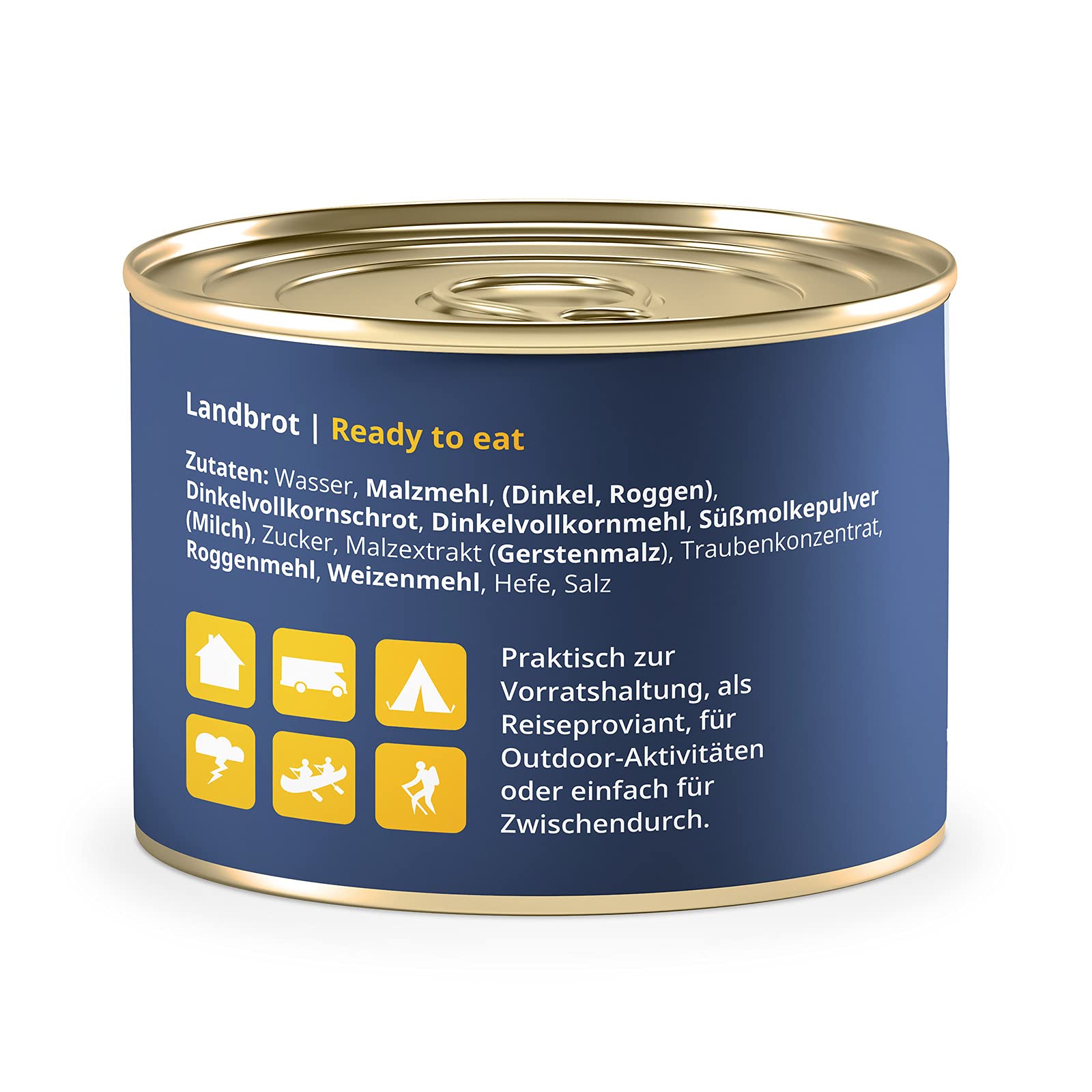 Laib Landbrot Dinkel-Roggenbrot Dosenbrot 185g (1)