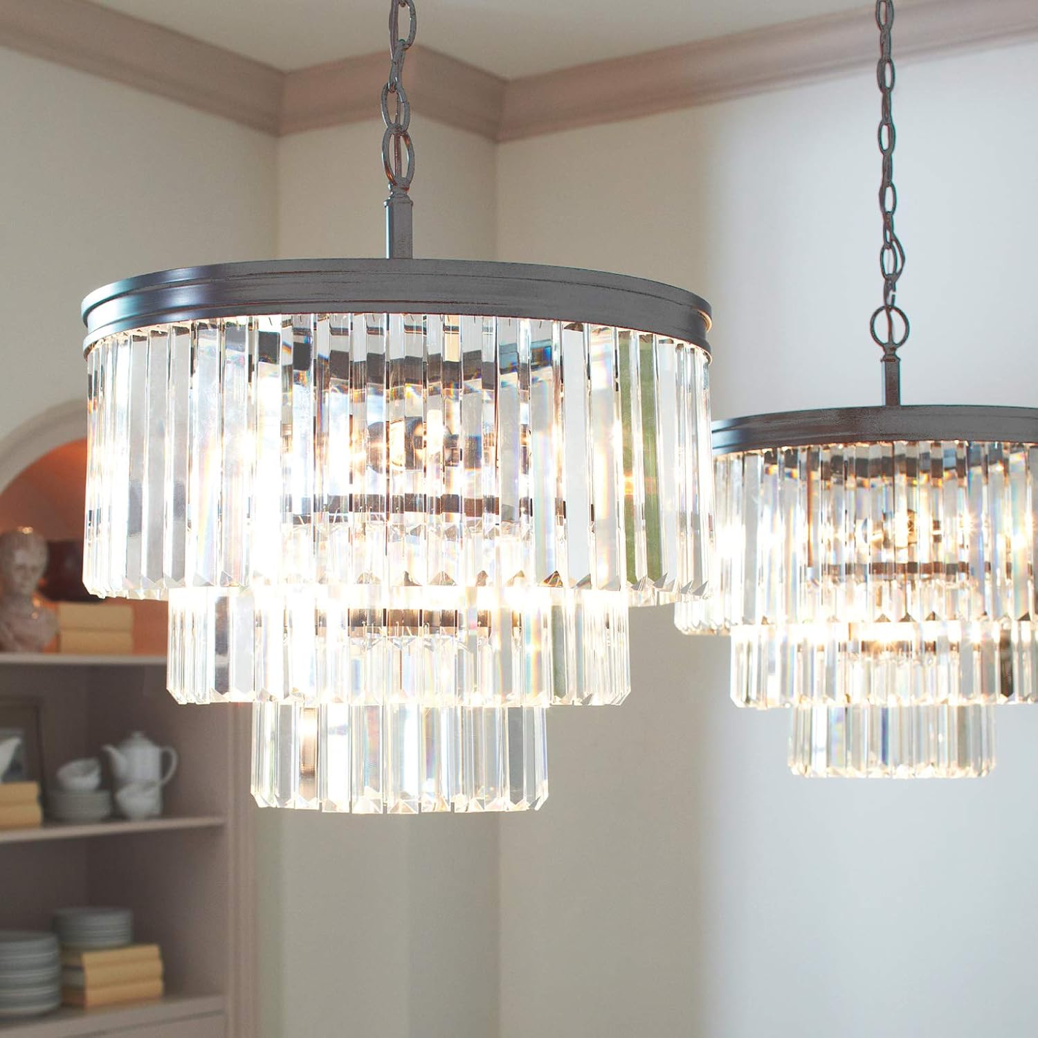 Tесh Dеаlѕ 🔥 Sea Gull Lighting 3114006-965 Carondelet Six Light Chandelier, Antique Brushed Nickel