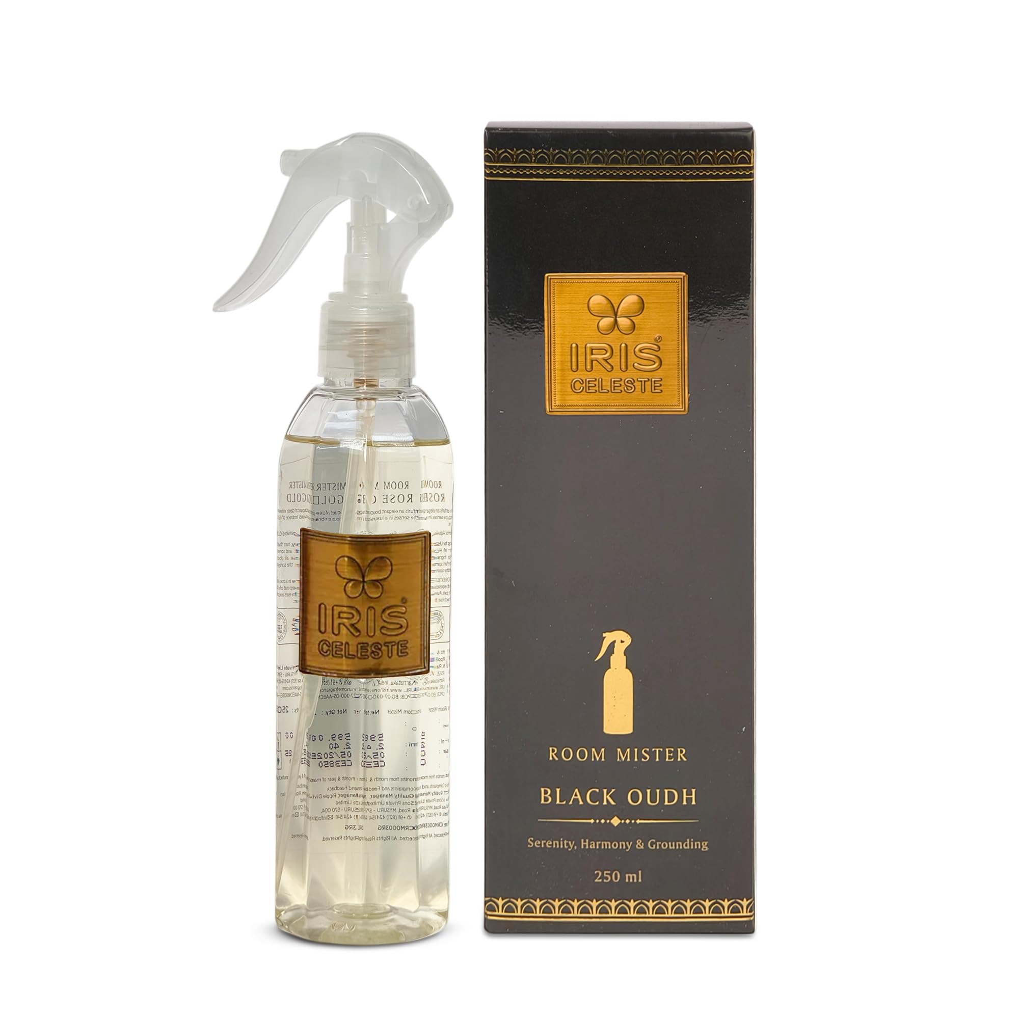 IRIS Celeste Room Mister 250ml | Long-Lasting Room Freshener Spray with 1200 Sprays | Instant Home Fragrance for Living Room, Bedroom & Office (Black Oudh)-picture-12