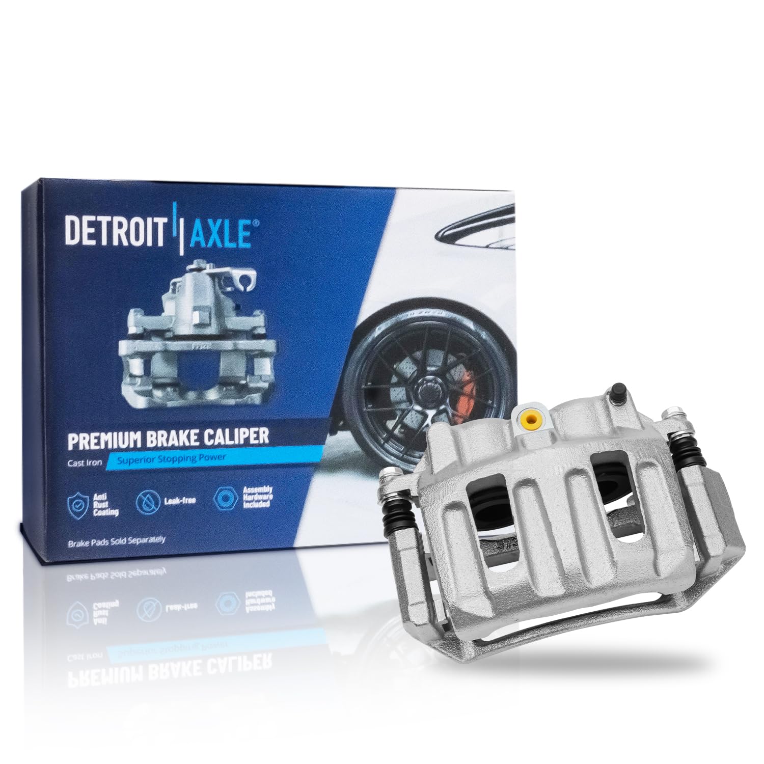 Detroit Axle - Front Right Brake Caliper w/Bracket for 1999-2003 Ford F-150