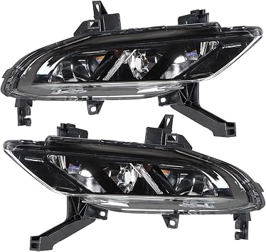 marddpair Left & Right Fog Lights Assembly Replacement for 2016-2019 Nissan Maxima Driving Lamps Fog Lights Driver & Passenger Side